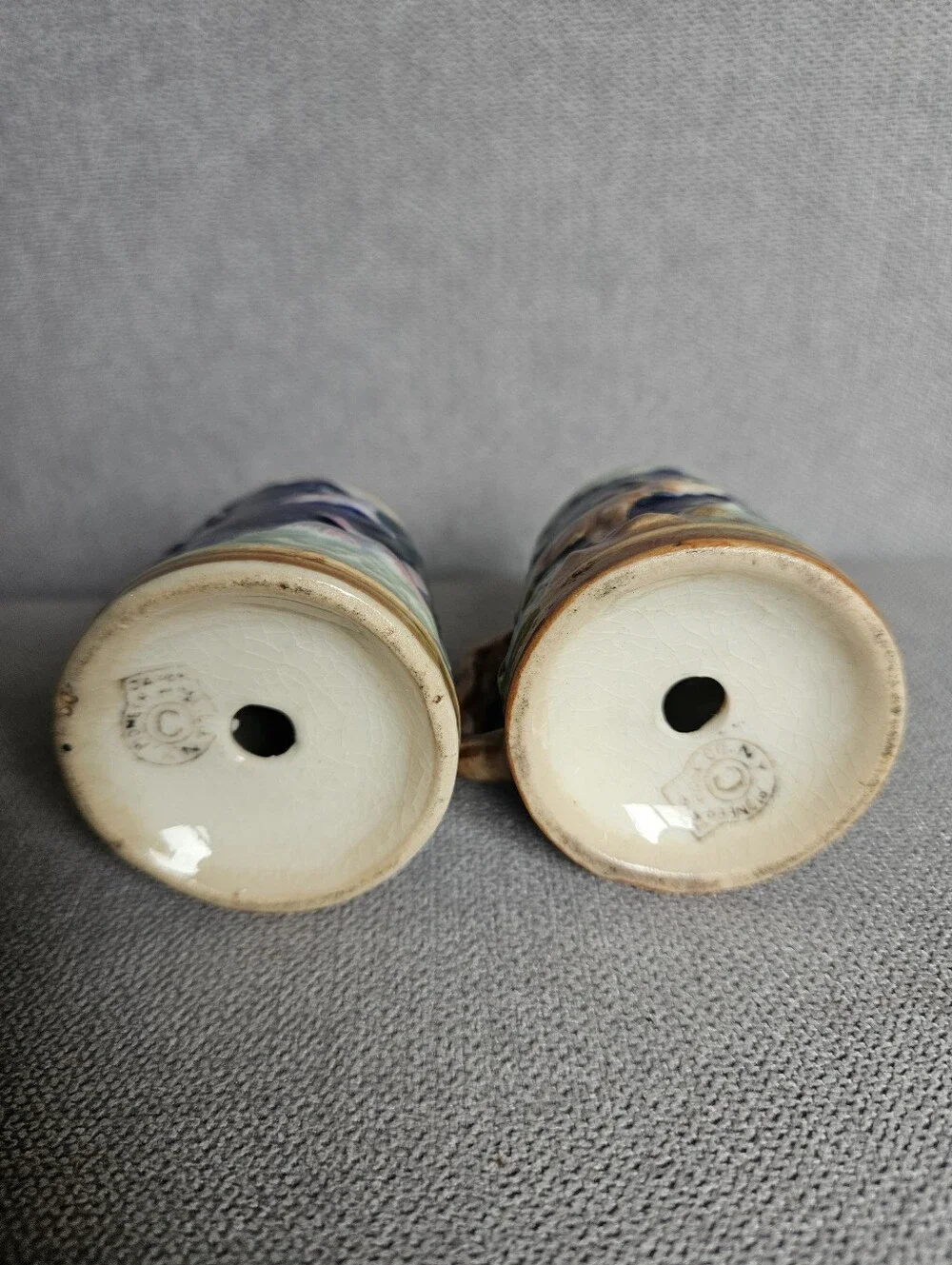 Vintage Arizona Hancrafted Ceramic Salt And Pepper Shakers Set Southwestern